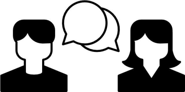Two People Talking Png (640x480), Png Download