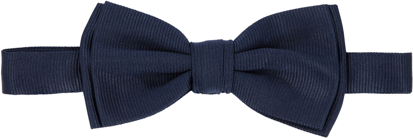 Blue Navy Silk Bow Tie Ss19 Collection, Pal Zileri - Bow Tie (960x1440), Png Download