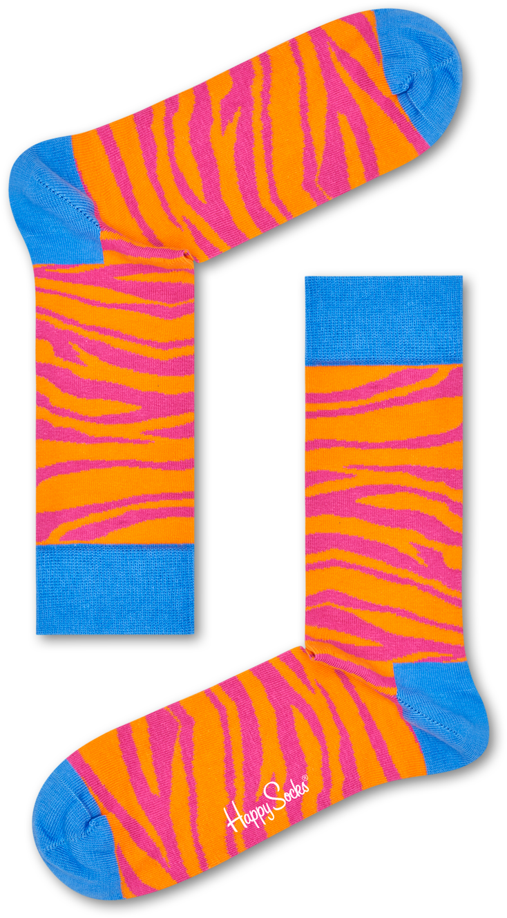 Zebra Happy Socks (1012x1422), Png Download
