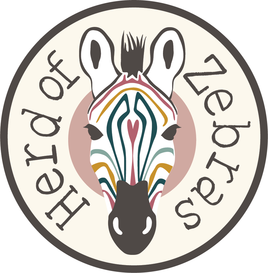 Herd Of Zebras Logo, Designed By Liz Franzoi - Circle (888x904), Png Download