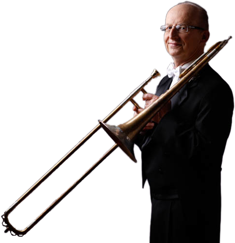 Jay Friedman With Trombone - Jay Friedman Trombone (484x500), Png Download