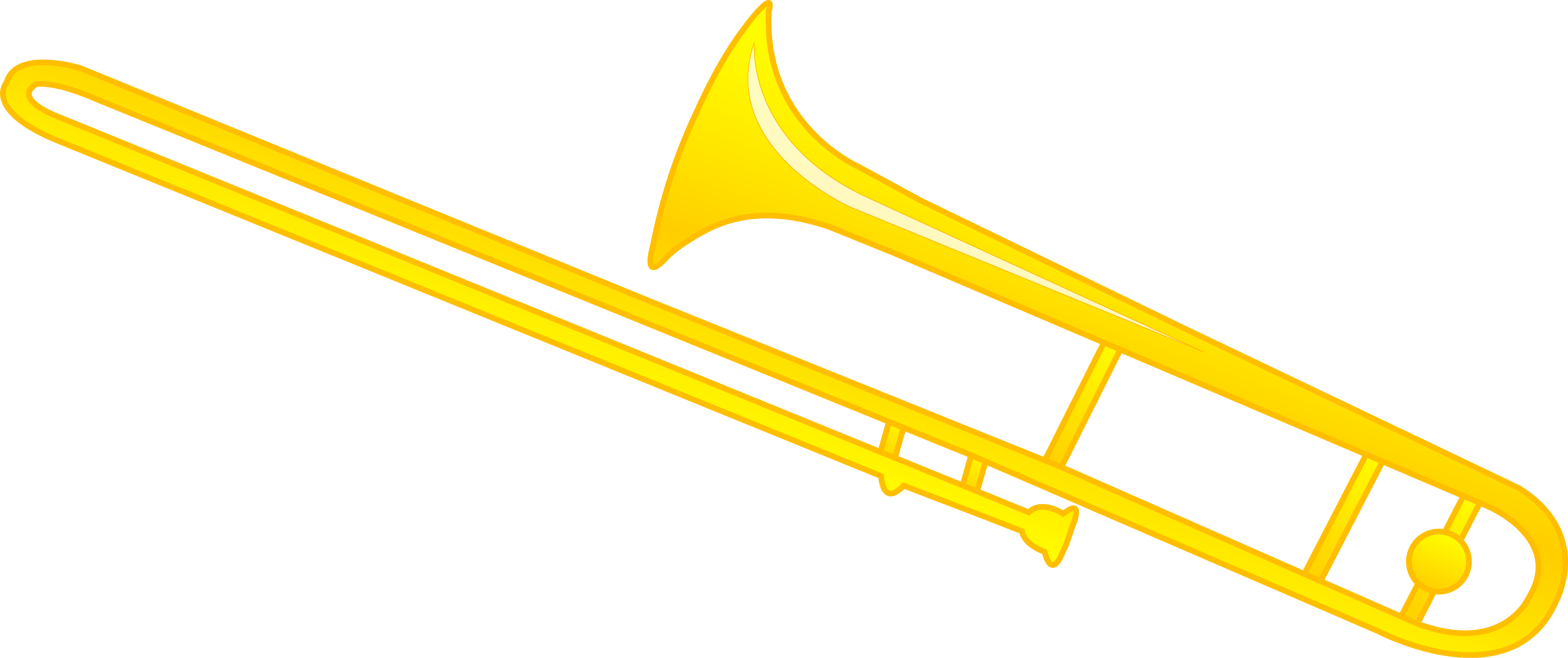 Trombone Musical Instrument - Darkness (7981x3347), Png Download