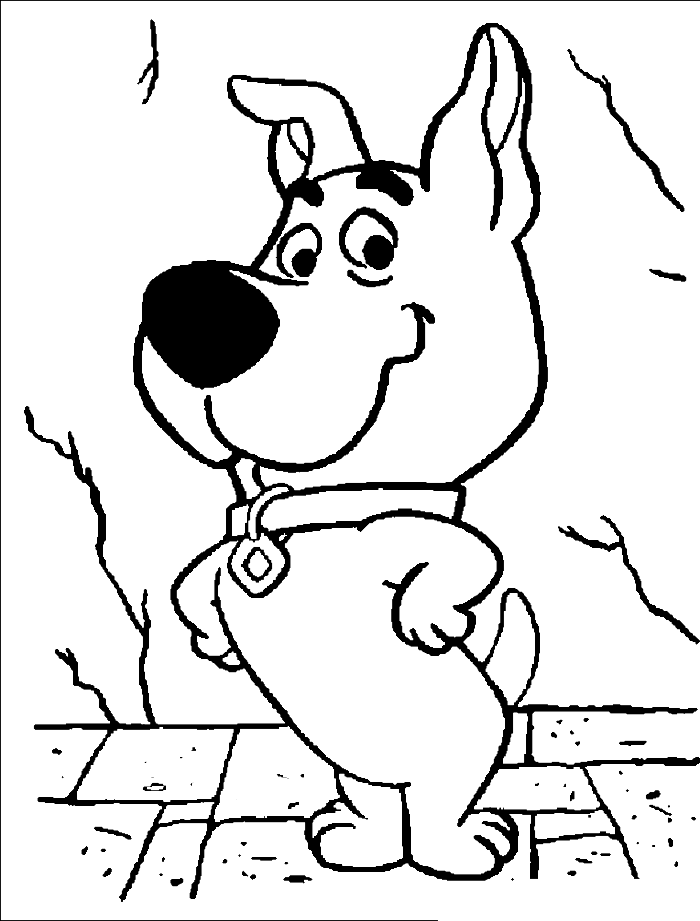 Photos Of Scrappy Doo Coloring Pages - Easy Scooby Doo Drawings (700x921), Png Download