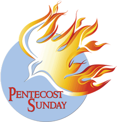 Wind, Fire, And The Holy Spirit - Pentecost Sunday Clipart (400x400), Png Download