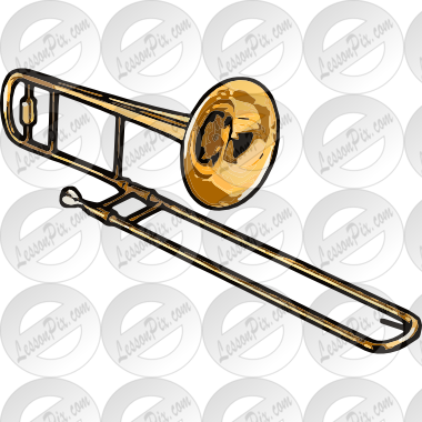 Trombone Clipart Wind Instrument - Musical Instrument (380x380), Png Download