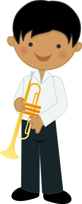 Clip Art Freeuse Download M Sica Minus Ilustracje Plansze - Niño Tocando Instrumento Musical Clipart (286x712), Png Download