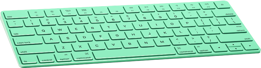 Magic Keyboard //dlb99j1rm9bvr - Green Keyboard Png (1000x600), Png Download