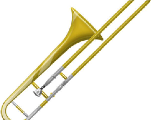 Trombone Png Transparent Images - Cartoon Trombone (640x480), Png Download