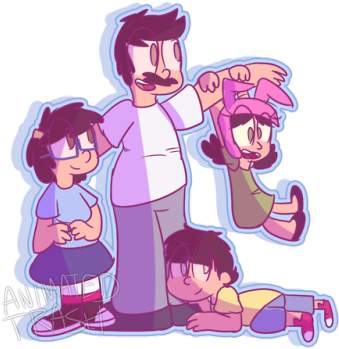 Happy Fathers Day - Bob's Burgers (500x375), Png Download