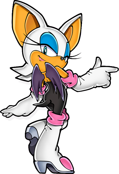 Sonicchannel Rouge Nocircle - Rouge The Bat Sonic Channel (483x710), Png Download