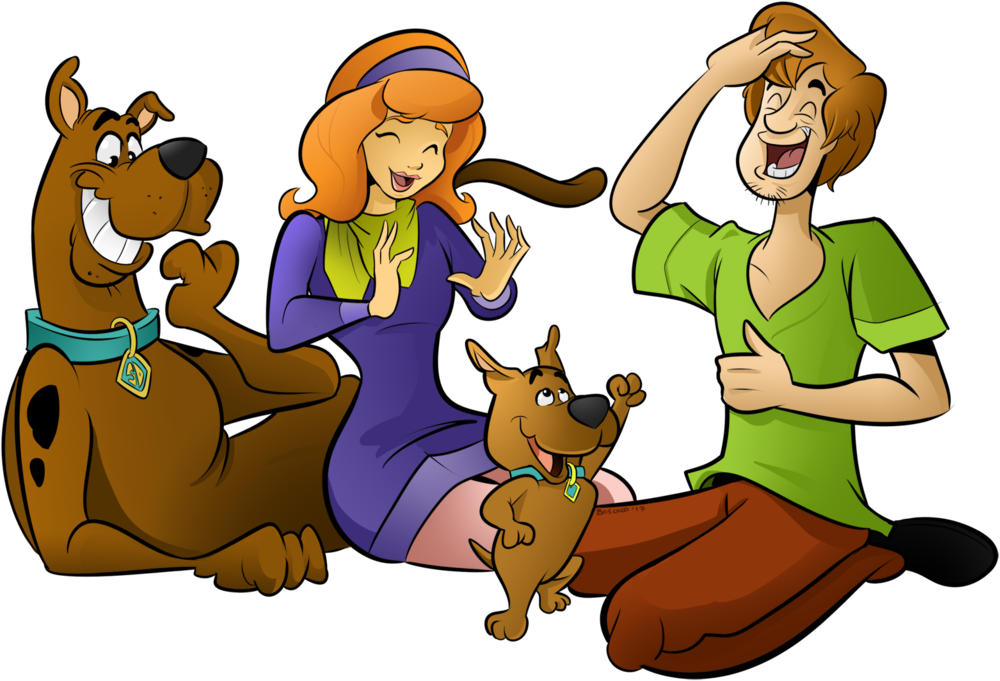Friends Transparent Scooby Doo - Shaggy Daphne Scooby Scrappy (1024x707), Png Download