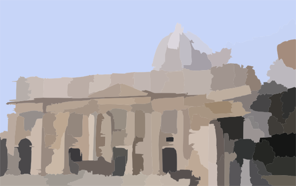 Temple (600x377), Png Download
