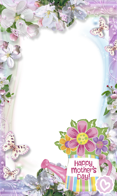 Mother`s Day Clipart Frame - Mother's Day Frame Png (480x800), Png Download