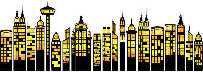 High-rises Cityscape Architecture Building - Sky Scraper Clip Art (680x340), Png Download