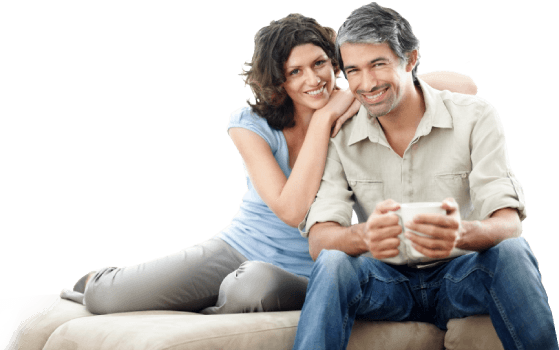Happy-couple - Healthy Middle Aged Couple (559x350), Png Download