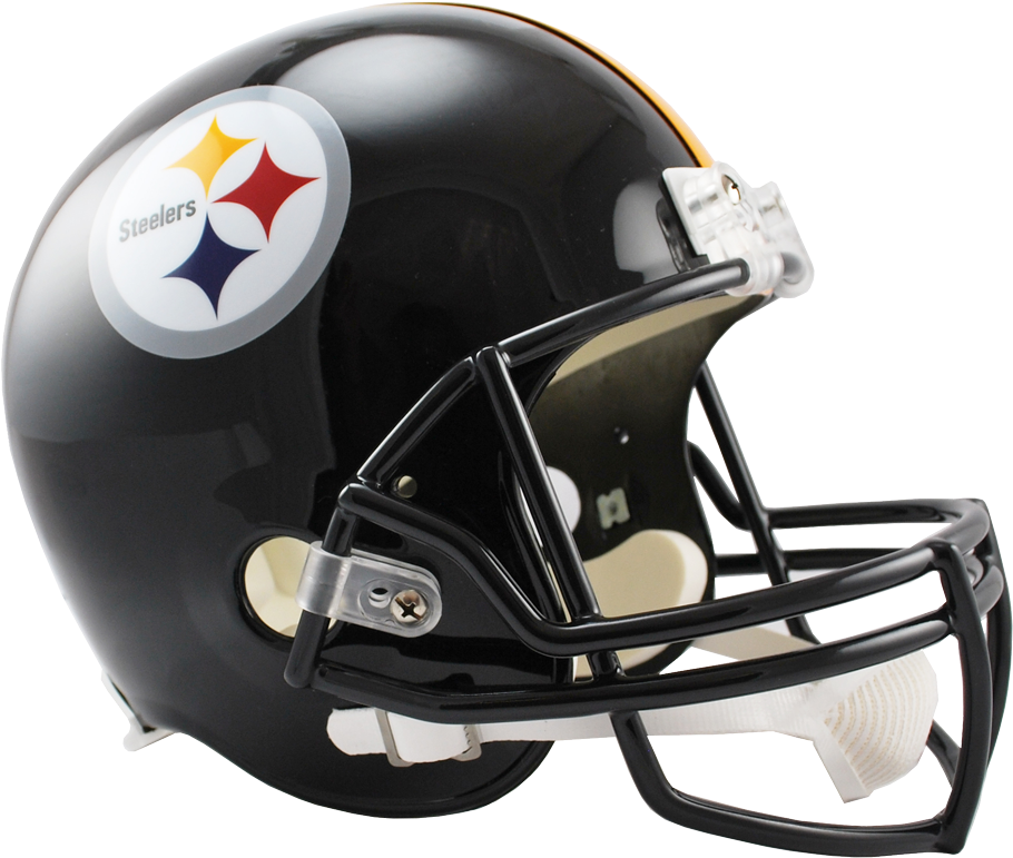 Pittsburgh Steelers Full Size Replica Football Helmet (475x425), Png Download