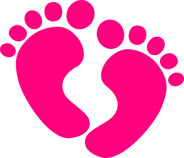 Baby Feet Pictures Clip Art Vector Online - Pink Baby Feet Clipart (600x514), Png Download