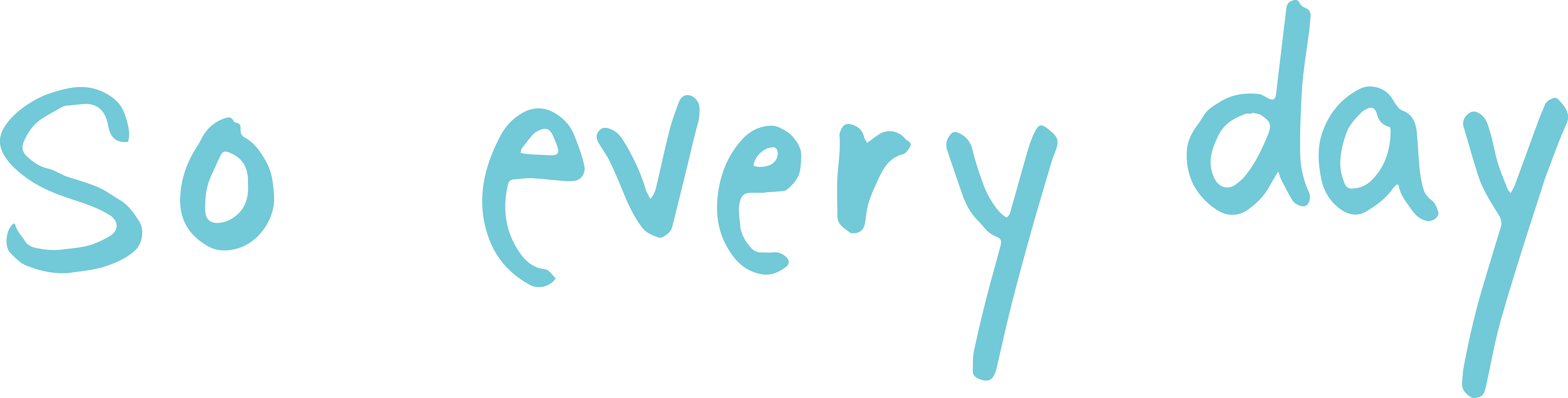 So Every Day - Electric Blue (9295x2359), Png Download