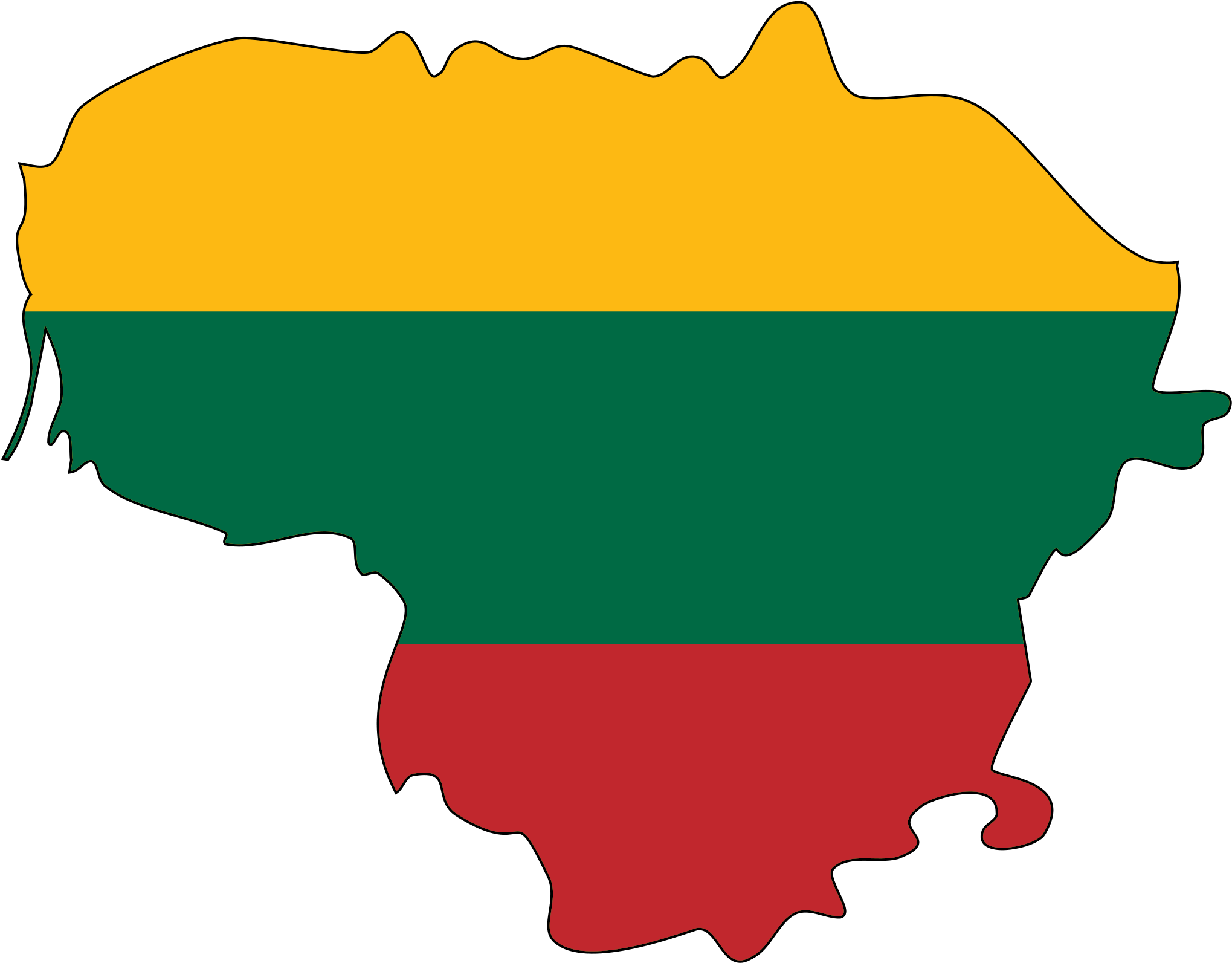 Steelers Png - Lithuania Map Png (2048x1604), Png Download