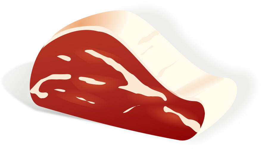 Meat 04 Small Clipart 300pixel Size, Free Design - Clipart Raw Meat (900x509), Png Download