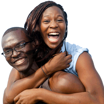 Happy-couple - Wedding Fundraising Cards Kenya (350x349), Png Download