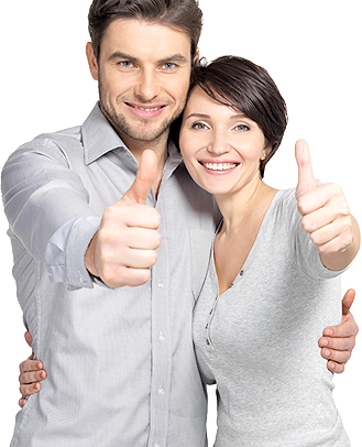 Happy Couple White Background (329x406), Png Download