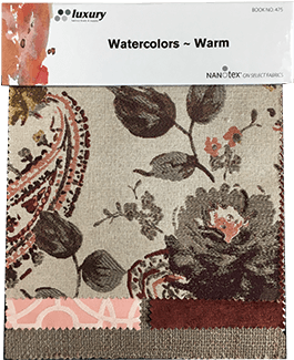 Watercolors Warm - Idylic 1006 Burgundy By Abbey Shea Fabric (420x328), Png Download