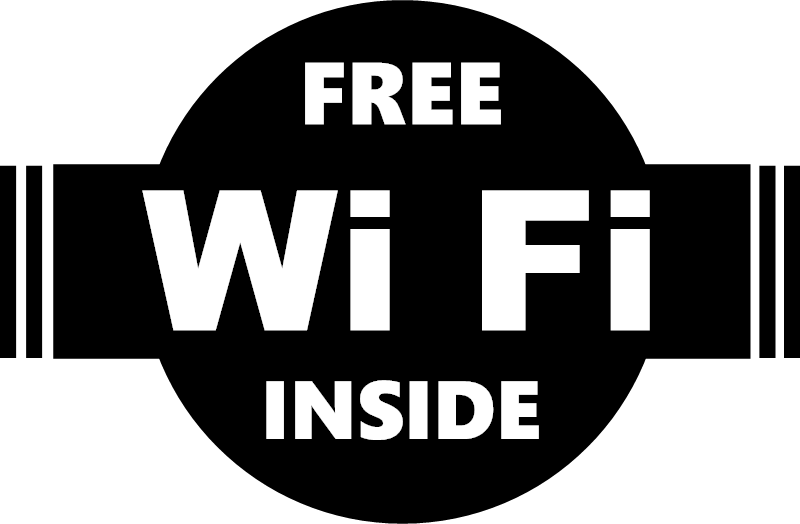 Free Wifi Inside - Sticker (800x524), Png Download
