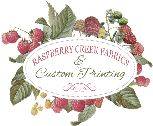 Raspberry Creek Fabrics - Green Stripe Floral Fabric (720x603), Png Download