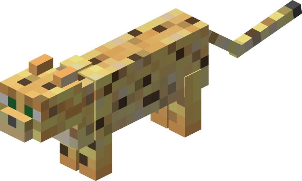 Animales De Minecraft - Gepard Minecraft (1024x614), Png Download