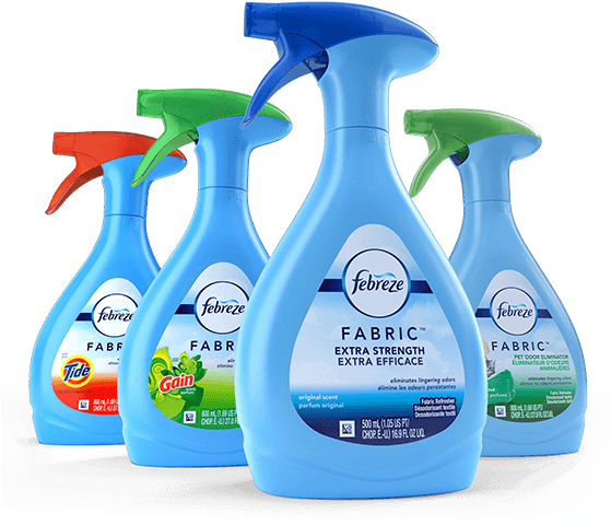 Spritz Away And Instantly Clean Away Fabric Odors - Febreze ファブリーズ・オリジナル(extra Strength)500ml (940x500), Png Download