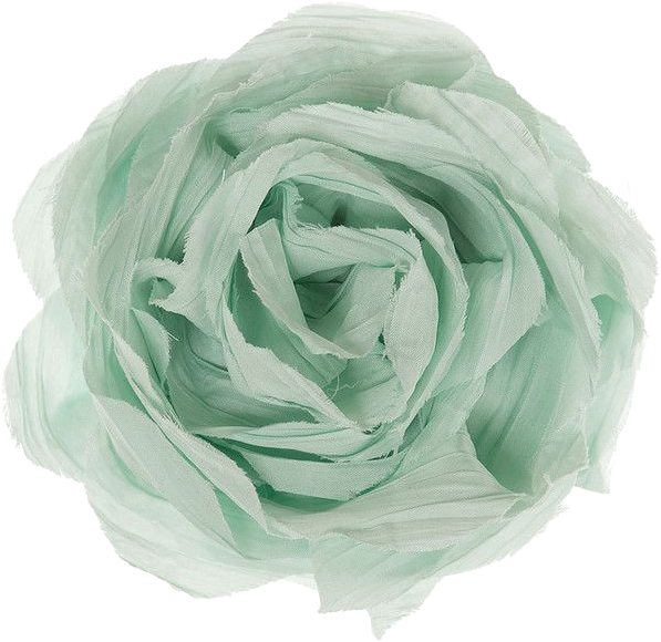 Fabric Flower Png - Mint Green And Grey Outfit (600x600), Png Download