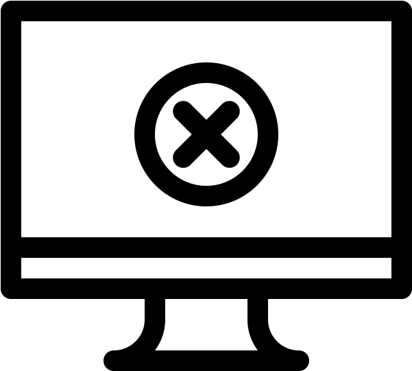 Computer Denied Rubber Stamp - Web Development Icons Png (600x600), Png Download
