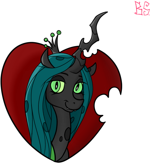 Briarspark, Bite Mark, Heart, Queen Chrysalis, Safe, - Queen Chrysalis (600x600), Png Download