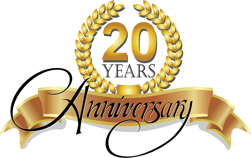 Service Advertising Clip Art - Service Anniversary 20 Years (800x506), Png Download