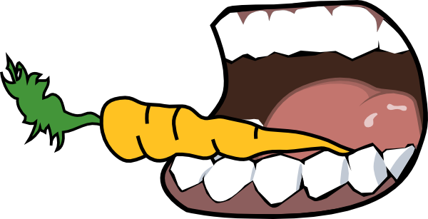 Bite Cliparts - Bite Clipart (600x307), Png Download