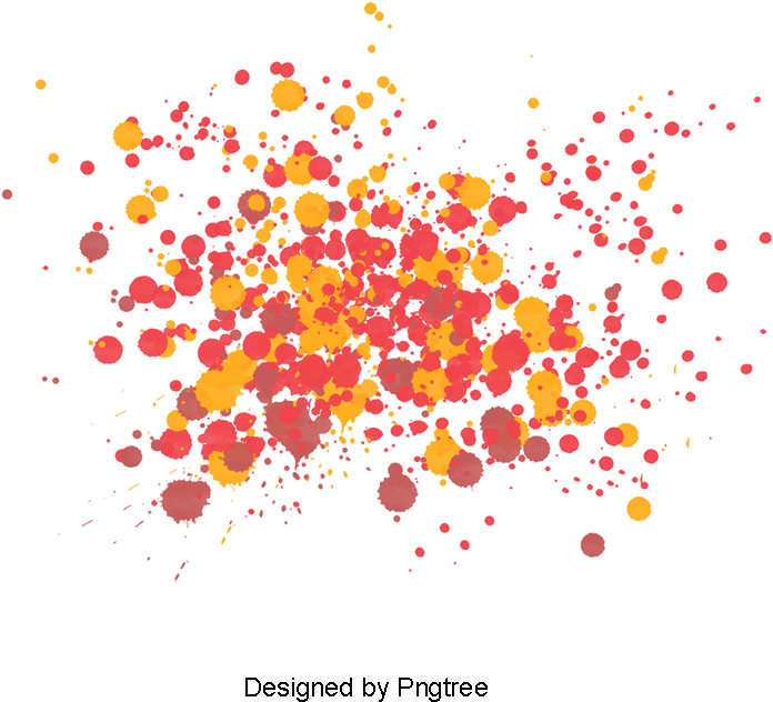 Beautiful Colorful Splash Creative Decorative Buckle (800x800), Png Download