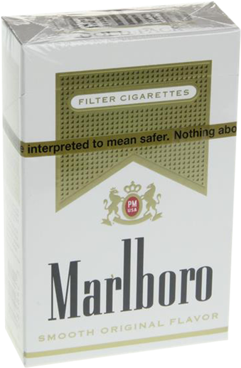 Marlboro Gold King Box - Marlboro Cigarettes, Menthol, Gold Pack - 20 Cigarettes (394x600), Png Download