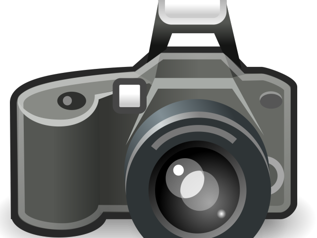 Photo Camera Clipart Transparent Background - Camera Flash Clipart (640x480), Png Download