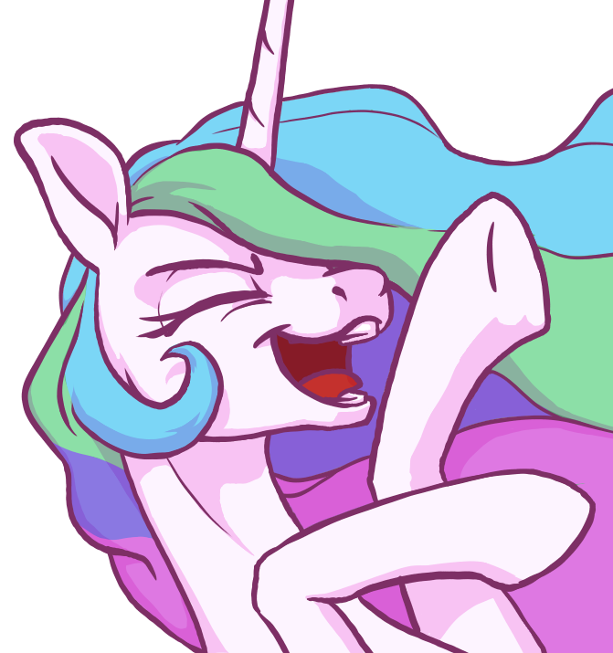 Nadnerbd, Cute, Cutelestia, Female, Hoers, Laughing, - My Little Pony: Friendship Is Magic (671x715), Png Download