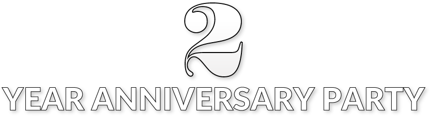 2 Year Anniversary - Calligraphy (875x260), Png Download