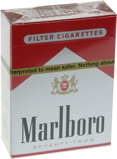 Marlboro Red 72's - Marlboro Cigarettes, Filter, Seventy-twos - 20 Cigarettes (441x600), Png Download