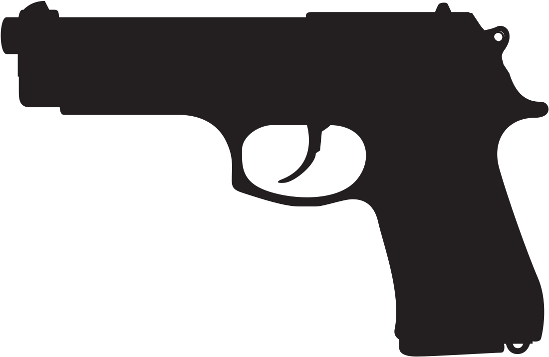 Handgun Silhouette Png Clip Art Freeuse Stock - Yavuz 16 Regard Fiyat (2000x857), Png Download