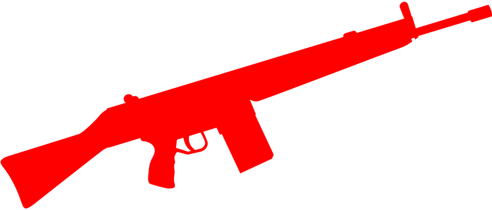 World War 1 Gun Silhouette (600x253), Png Download