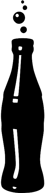 First, Find An Empty Soda Bottle That Has A Flower - Silueta De Coca Cola (320x640), Png Download