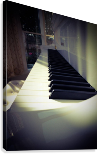 Sun Rays Canvas Print - Musical Keyboard (323x511), Png Download