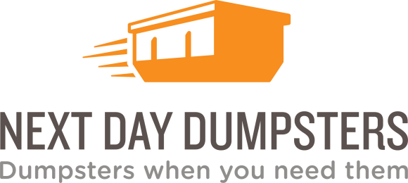 Next Day Dumpster Logo (580x260), Png Download