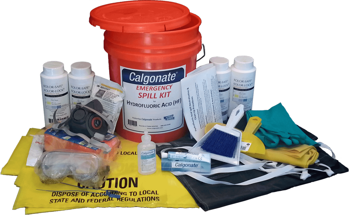 Hydrofluoric Acid Spill Kit (1464x915), Png Download