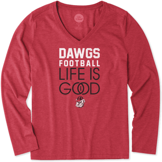 Women's Georgia Infinity Football Long Sleeve Cool - North Carolina State University (570x570), Png Download