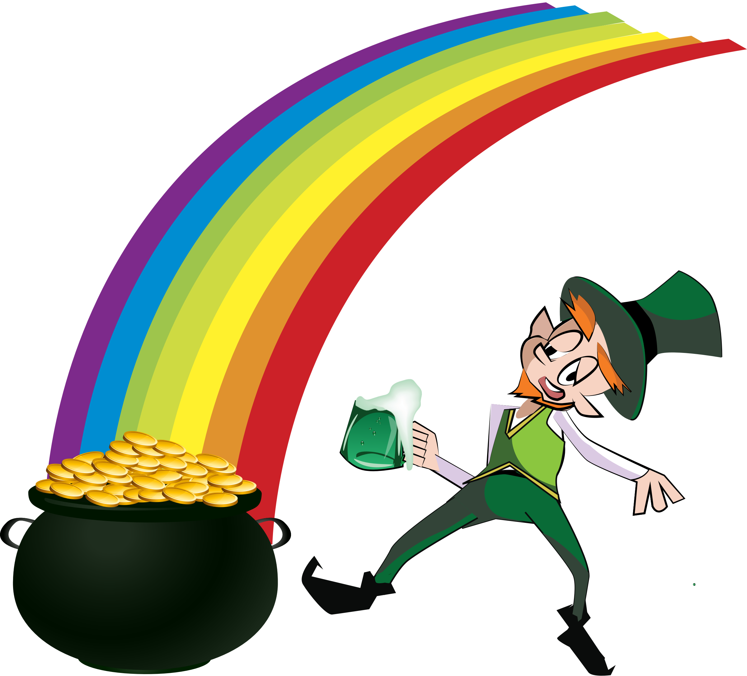 Jpg Library Library Clipart - Leprechaun Png (2400x2172), Png Download